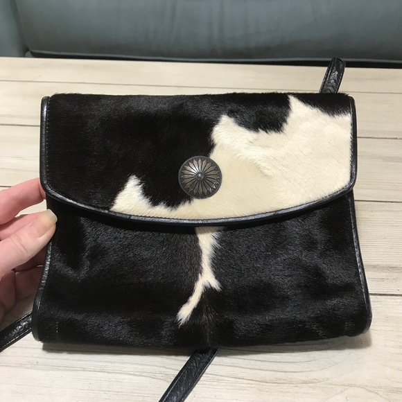 James Culver Handbags - Vintager Designer James Culver Cow Hide Purse